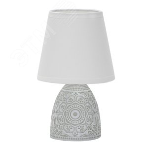 Изображение товара Светильник настольный декоративный под лампу Е14 40W Механический выключатель UML-B301 E14 LIGHT GREY Светло-серый (шт)