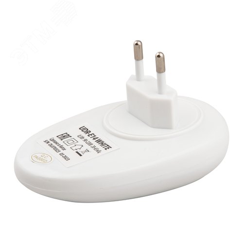 Ультразвуковой отпугиватель насекомых и грызунов UDR-E14 WHITE.  220В. Площадь до 120м2. Белый. TM Uniel - фото 5