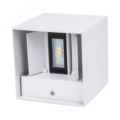 Светильник светодиодный уличный 2х3 Вт Архитектурный накладной С переключателем цвета свечения Теплый 3000K Белый 4000K Дневной 6000K) Корпус белый ULU-S55B-2x3W/3000K+4000K+6000K IP65 WHITE - фото 3