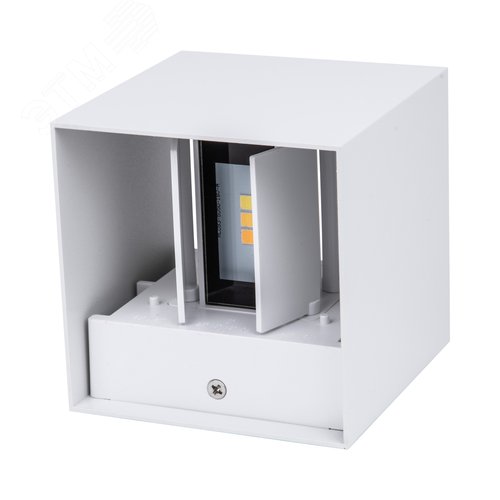 Светильник светодиодный уличный 2х3 Вт Архитектурный накладной С переключателем цвета свечения Теплый 3000K Белый 4000K Дневной 6000K) Корпус белый ULU-S55B-2x3W/3000K+4000K+6000K IP65 WHITE - фото 4