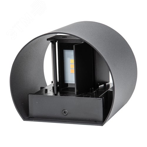 Светильник светодиодный уличный 2х3 Вт Архитектурный накладной С переключателем цвета свечения Теплый 3000K Белый 4000K Дневной 6000K Корпус черный ULU-S56B-2x3W/3000K+4000K+6000K IP65 BLACK - фото 3