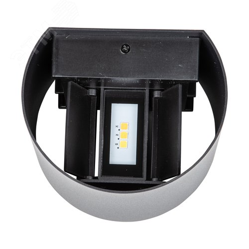 Светильник светодиодный уличный 2х3 Вт Архитектурный накладной С переключателем цвета свечения Теплый 3000K Белый 4000K Дневной 6000K Корпус черный ULU-S56B-2x3W/3000K+4000K+6000K IP65 BLACK - фото 4