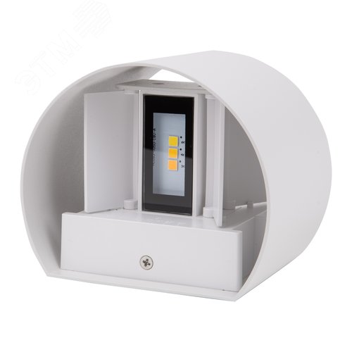 Светильник светодиодный уличный 2х3 Вт Архитектурный накладной С переключателем цвета свечения Теплый 3000K Белый 4000K Дневной 6000K Корпус белый ULU-S56B-2x3W/3000K+4000K+6000K IP65 WHITE - фото 7