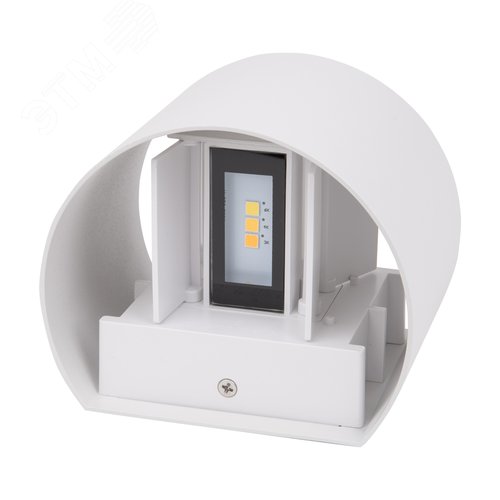 Светильник светодиодный уличный 2х3 Вт Архитектурный накладной С переключателем цвета свечения Теплый 3000K Белый 4000K Дневной 6000K Корпус белый ULU-S56B-2x3W/3000K+4000K+6000K IP65 WHITE - фото 8