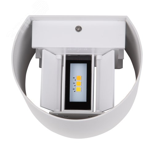 Светильник светодиодный уличный 2х3 Вт Архитектурный накладной С переключателем цвета свечения Теплый 3000K Белый 4000K Дневной 6000K Корпус белый ULU-S56B-2x3W/3000K+4000K+6000K IP65 WHITE - фото 9