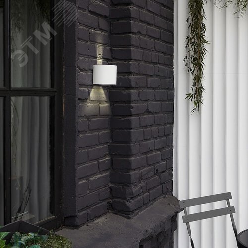 Светильник светодиодный уличный 2х3 Вт Архитектурный накладной С переключателем цвета свечения Теплый 3000K Белый 4000K Дневной 6000K Корпус белый ULU-S56B-2x3W/3000K+4000K+6000K IP65 WHITE - фото 3