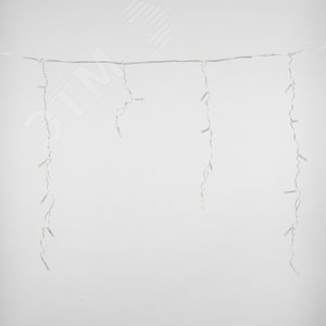 Бахрома светодиодная 2 м 48 светодиодов теплый прозрачный провод ULD-B2005-048/DTA WARM WHITE IP20 - фото 2