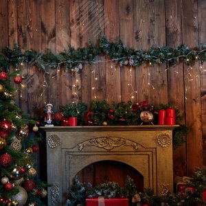 Бахрома светодиодная 2 м 48 светодиодов теплый прозрачный провод ULD-B2005-048/DTA WARM WHITE IP20 - фото 3