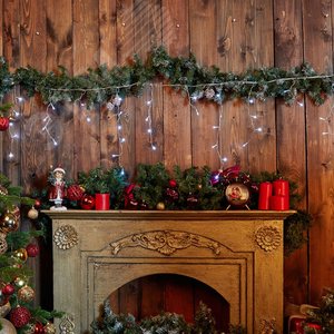 Бахрома светодиодная 2 м 48 светодиодов белый свет прозрачный провод ULD-B2005-048/DTA WHITE IP20 - фото 3