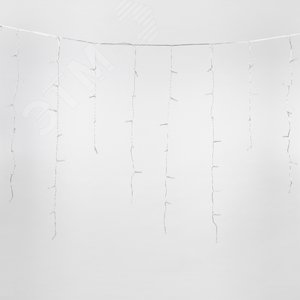 Бахрома светодиодная с эффектом мерцания 10м Соединяемая 480 светодиодов Разноцветный свет Провод прозрачный ULD-B10005-480/TTK MULTI IP44 - фото 3