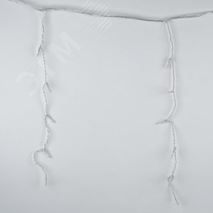 Бахрома светодиодная с эффектом мерцания 12м соединяемая 195 светодиодов янтарный свет прозрачный провод ULD-B12006-195/TTK AMBER IP44 - фото 4