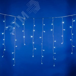 Бахрома светодиодная с эффектом мерцания 25м соединяемая 440 светодиодов белый свет прозрачный провод ULD-B25006-440/TTK WHITE IP44 - фото 2