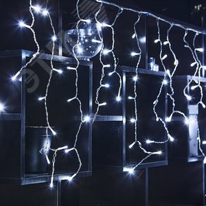 Бахрома светодиодная с эффектом мерцания 25м соединяемая 440 светодиодов белый свет прозрачный провод ULD-B25006-440/TTK WHITE IP44 - фото 4