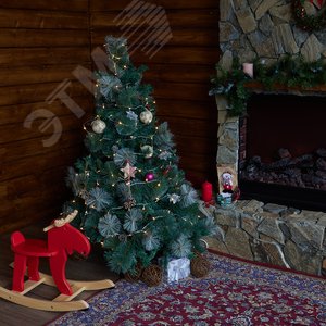 Гирлянда светодиодная 25 м Соединяемая 225 светодиодов теплый прозрачный провод ULD-S2500-225/STK WARM WHITE IP20 - фото 5