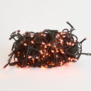 Гирлянда светодиодная ULD-S2000-200-DGA AMBER IP20 20 м, 200 светодиодов, янтарный свет, зеленый провод - фото 6