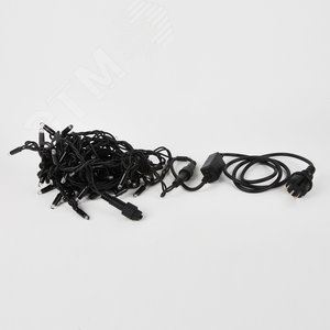 Гирлянда светодиодная с эффектом мерцания 10 м Соединяемая 120 светодиодов Синий и белый свет черный провод ULD-S1000-120/TBK BLUE-WHITE IP67 ТМ - фото 3