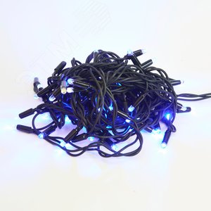 Гирлянда светодиодная с эффектом мерцания 10 м Соединяемая 120 светодиодов Синий и белый свет черный провод ULD-S1000-120/TBK BLUE-WHITE IP67 ТМ - фото 4