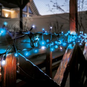Гирлянда светодиодная с эффектом мерцания 10 м Соединяемая 120 светодиодов Синий и белый свет черный провод ULD-S1000-120/TBK BLUE-WHITE IP67 ТМ - фото 6