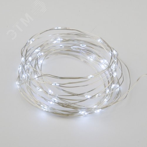 Изображение товара Гирлянда светодиодная Роса на батарейках 2AA не в комплекте 2 м 20 светодиодов белый свет медный провод ULD-S0200-020/SСB/2AA WHITE IP20 DEW (шт)