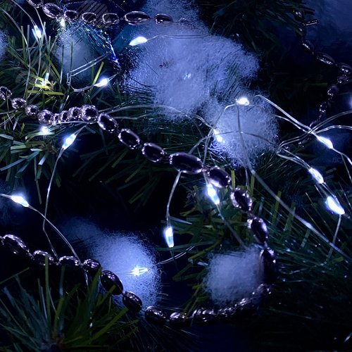 Гирлянда светодиодная Роса на батарейках 2AA не в комплекте 2 м 20 светодиодов белый свет медный провод ULD-S0200-020/SСB/2AA WHITE IP20 DEW - фото 8