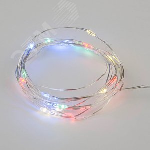 Гирлянда светодиодная Роса с пробкой на батарейках 3хLR44в/к 2 м 20 светодиодов ULD-S0200-020/SСR/3LR MULTI IP20 WINESTOPPER разноцветный свет медный провод - фото 1