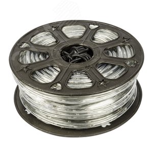 Гирлянда светодиодная Дюралайт 15м Коннектор в/к Разноцветный свет Провод черный ULD-D50 15м/С08 IP44 MULTI - фото 3