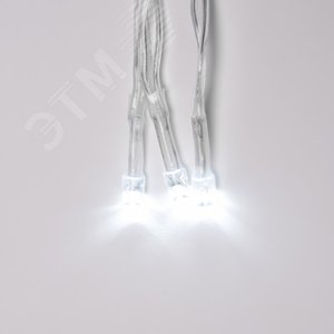 Гирлянда Занавес светодиодный 15х15 м 100 светодиодов прозрачный провод ULD-C1515-100/DTA WHITE IP20 - фото 2