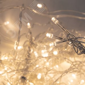 Гирлянда Занавес светодиодный 3х2 м 160 светодиодов теплый белый свет прозрачный провод ULD-C3020-160/DTA WARM WHITE IP20 TM - фото 3