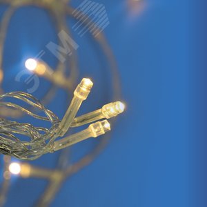 Гирлянда Занавес светодиодный с эффектом мерцания 3х2 м 264 светодиода теплый прозрачный провод ULD-C3020-264/TTK WARM WHITE IP44 - фото 5