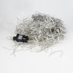 Бахрома светодиодная с эффектом мерцания 25м соединяемая 440 светодиодов теплый белый и белый свет прозрачный провод ULD-B25006-440/TTK WARMWHITE-WHITE IP44 - фото 3