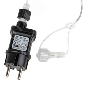 Бахрома светодиодная с эффектом мерцания 25м соединяемая 440 светодиодов синий и белый свет прозрачный провод ULD-B25006-440/TTK BLUE-WHITE IP44 - фото 3