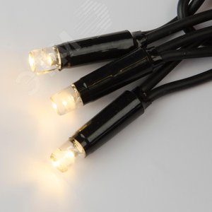 Гирлянда Занавес светодиодный с эффектом мерцания 3х2 м Соединяемый 384 светодиода теплый белый свет черный провод ULD-C3020-384/TBK WARM WHITE IP67 TM - фото 3