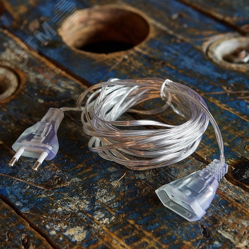 Удлинитель для подключения гирлянд 10м 100 Вт Тип Y25 прозрачный UCX-Y25/100W-1000 CLEAR - фото 3