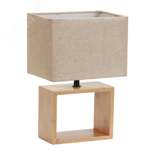 Изображение товара Светильник настольный UML-B401 E27 LIGHT GREY/WOOD декоративный под лампу Е27, 40W. Механический выключатель. Светло-серый. (шт)