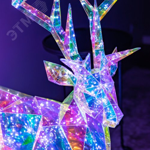 Светильник декоративный Олень 500 светодиодов белый свет радужный цвет корпуса ULD-R501 220V DEER - фото 9