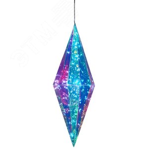 Светильник декоративный Брильянт на батарейках 3АА не в комплекте 100 светодиодов белый цвет корпуса радужный ТМ ULD-R506 3АА DIAMOND - фото 2