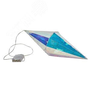 Светильник декоративный Брильянт на батарейках 3АА не в комплекте 100 светодиодов белый цвет корпуса радужный ТМ ULD-R506 3АА DIAMOND - фото 1