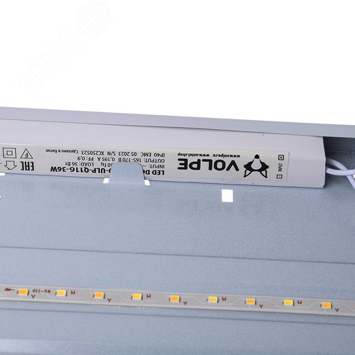 Светильник светодиодный потолочный ДВО 36 Вт универсальный 4000K-6500K рассеиватель матовый Встроенный источник питания Корпус белый ULP-Q116 6060-36W/4000K+6500K WHITE - фото 9