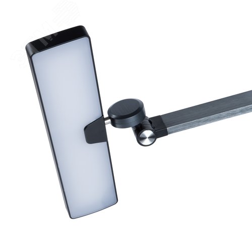 Светильник настольный светодиодный с беспроводной зарядкой телефонов.UЛм-D110 15W-3000-6500K-DIM BLACK Сенсорный выключатель. Диммер. черный - фото 3