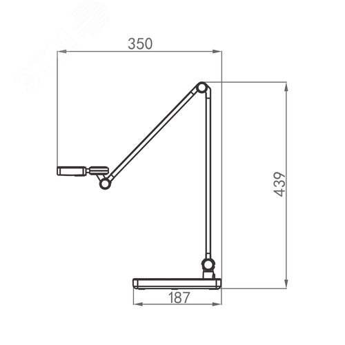 Светильник настольный светодиодный с беспроводной зарядкой телефонов.UЛм-D110 15W-3000-6500K-DIM BLACK Сенсорный выключатель. Диммер. черный - фото 8