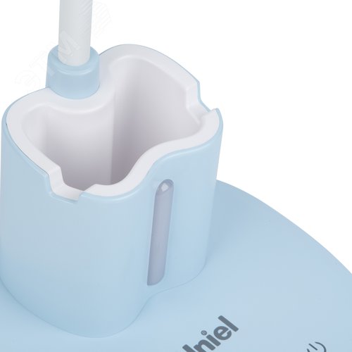 Светильник настольный светодиодный с подставкой под телефон и канцелярские принадлежности. ULM-D150 15W-3000-6500K-DIM BLUE С ночной подсветкой. Сенсорный выключатель. Диммер. Голубой. - фото 5