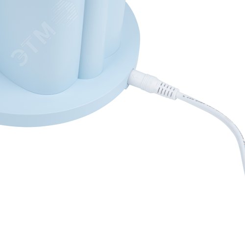 Светильник настольный светодиодный с подставкой под телефон и канцелярские принадлежности. ULM-D150 15W-3000-6500K-DIM BLUE С ночной подсветкой. Сенсорный выключатель. Диммер. Голубой. - фото 7