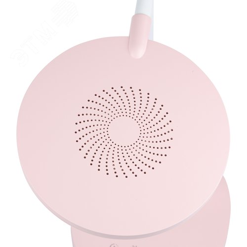 Светильник настольный светодиодный с подставкой под телефон и канцелярские принадлежности. С ночной подсветкой. UЛм-D150 15W-3000-6500K-DIM PINK Сенсорный выключатель. Диммер. Розовый - фото 3