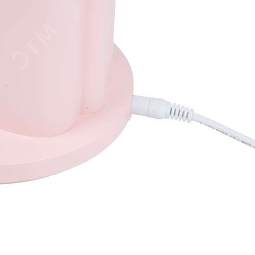 Светильник настольный светодиодный с подставкой под телефон и канцелярские принадлежности. С ночной подсветкой. UЛм-D150 15W-3000-6500K-DIM PINK Сенсорный выключатель. Диммер. Розовый - фото 7