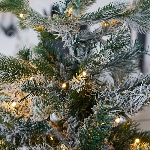 Фигура световая Дерево светодиодное елочка снежная на батарейках 3АА не в комплекте 54х60 см 30 светодиодов теплый белый свет WARM WHITE IP20 XMAS TREE SNOW - фото 8