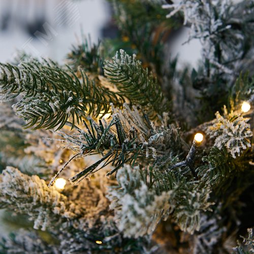 Фигура световая Дерево светодиодное елочка снежная на батарейках 3АА не в комплекте 54х60 см 30 светодиодов теплый белый свет WARM WHITE IP20 XMAS TREE SNOW - фото 10