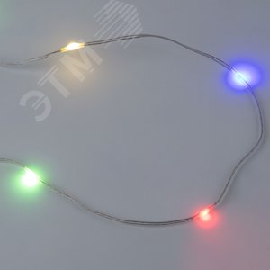 Гирлянда светодиодная Полоса 10 м 100 светодиодов Разноцветный свет прозрачный провод ULD-S1000-100/DTA MULTI IP20 DEW BAND ТМ - фото 2