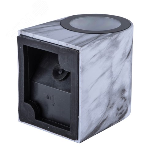 Светильник уличный UUL-P51A 6W/GU10 IP65 MARBLE под лампу GU10. Архитектурный накладной. Цвет корпуса мрамор. - фото 2