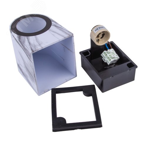 Светильник уличный UUL-P51A 6W/GU10 IP65 MARBLE под лампу GU10. Архитектурный накладной. Цвет корпуса мрамор. - фото 5