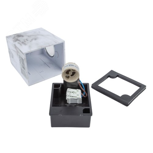 Светильник уличный 6 Вт под лампу GU10 Архитектурный накладной Цвет корпуса мрамор UUL-P41A 6W/GU10 IP65 MARBLE - фото 8